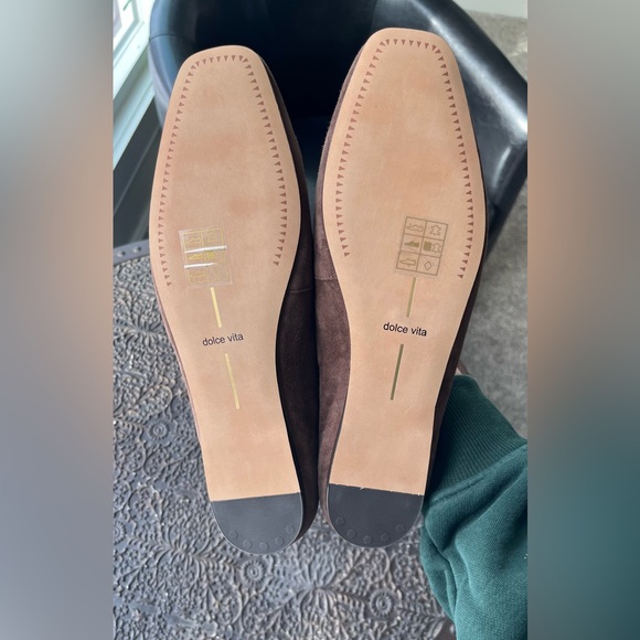 DOLCE VITA REYES SUEDE BALLET FLATS DARK BROWN 8.5 - Picture 9 of 9